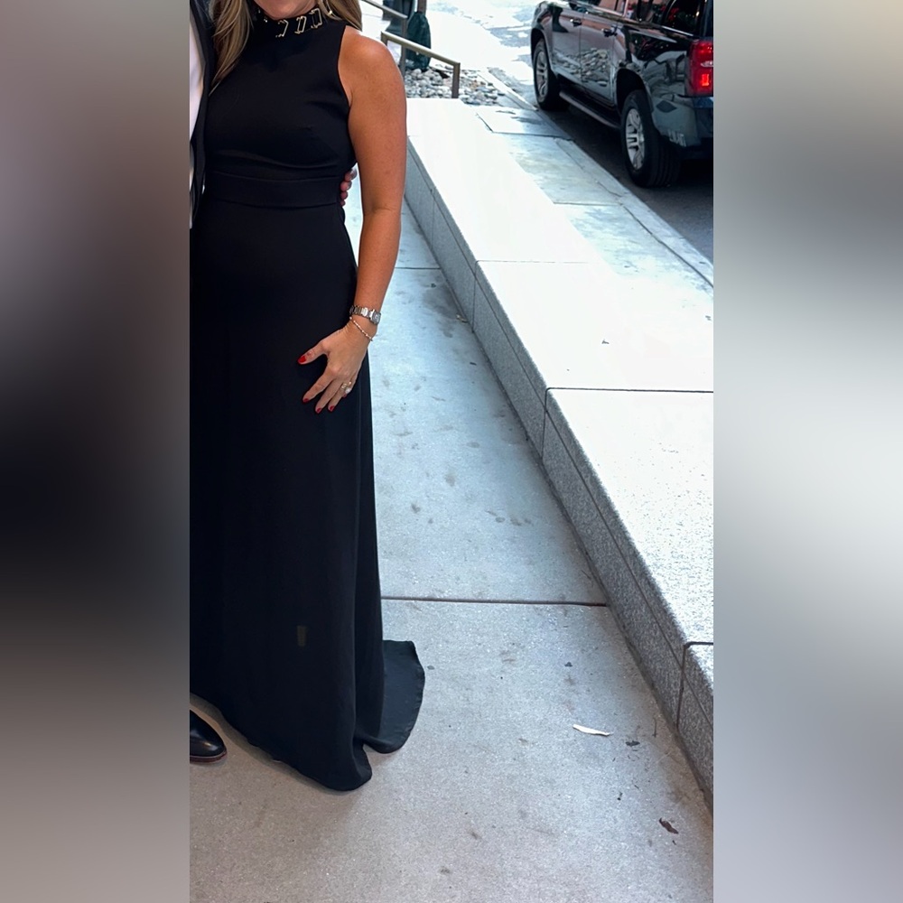 Halston Heritage Black Evening Gown